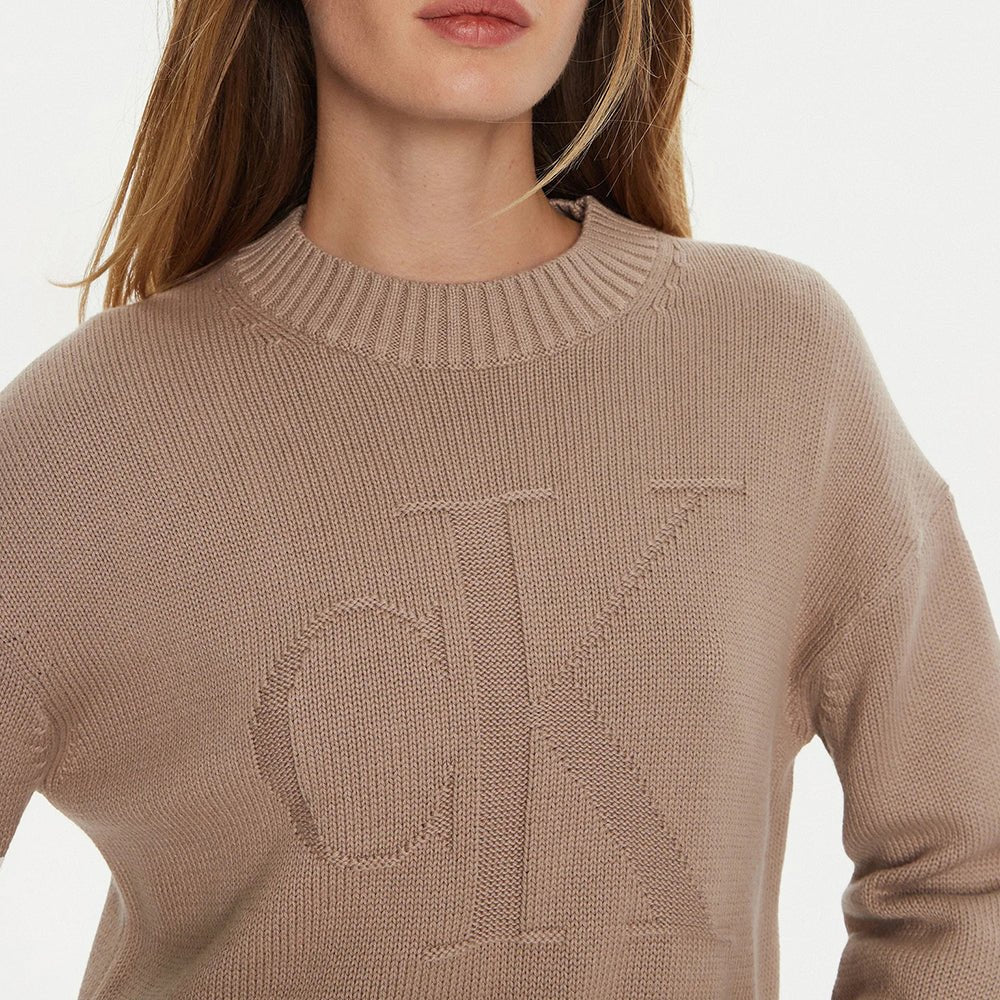 סריג קלווין קליין Intarsia Loose נשים