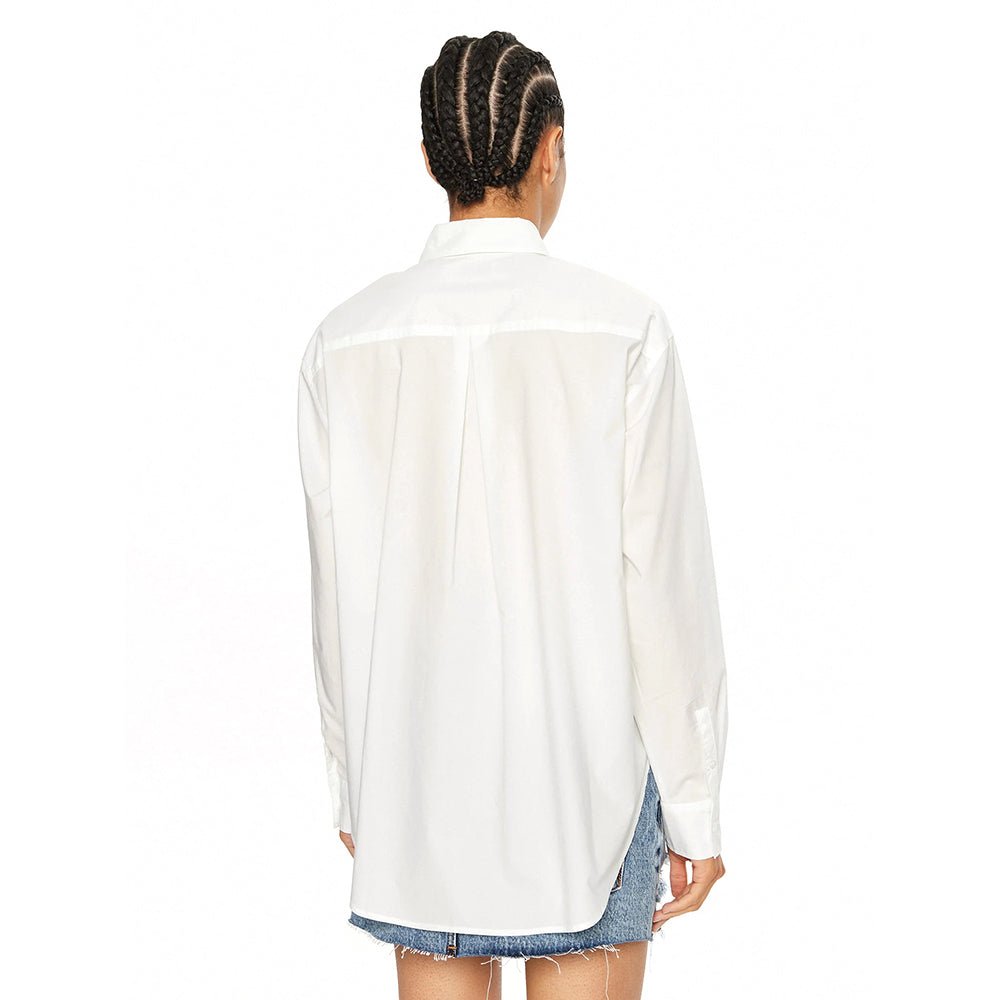 חולצה מכופתרת קלווין קליין Woven Label Relaxed נשים