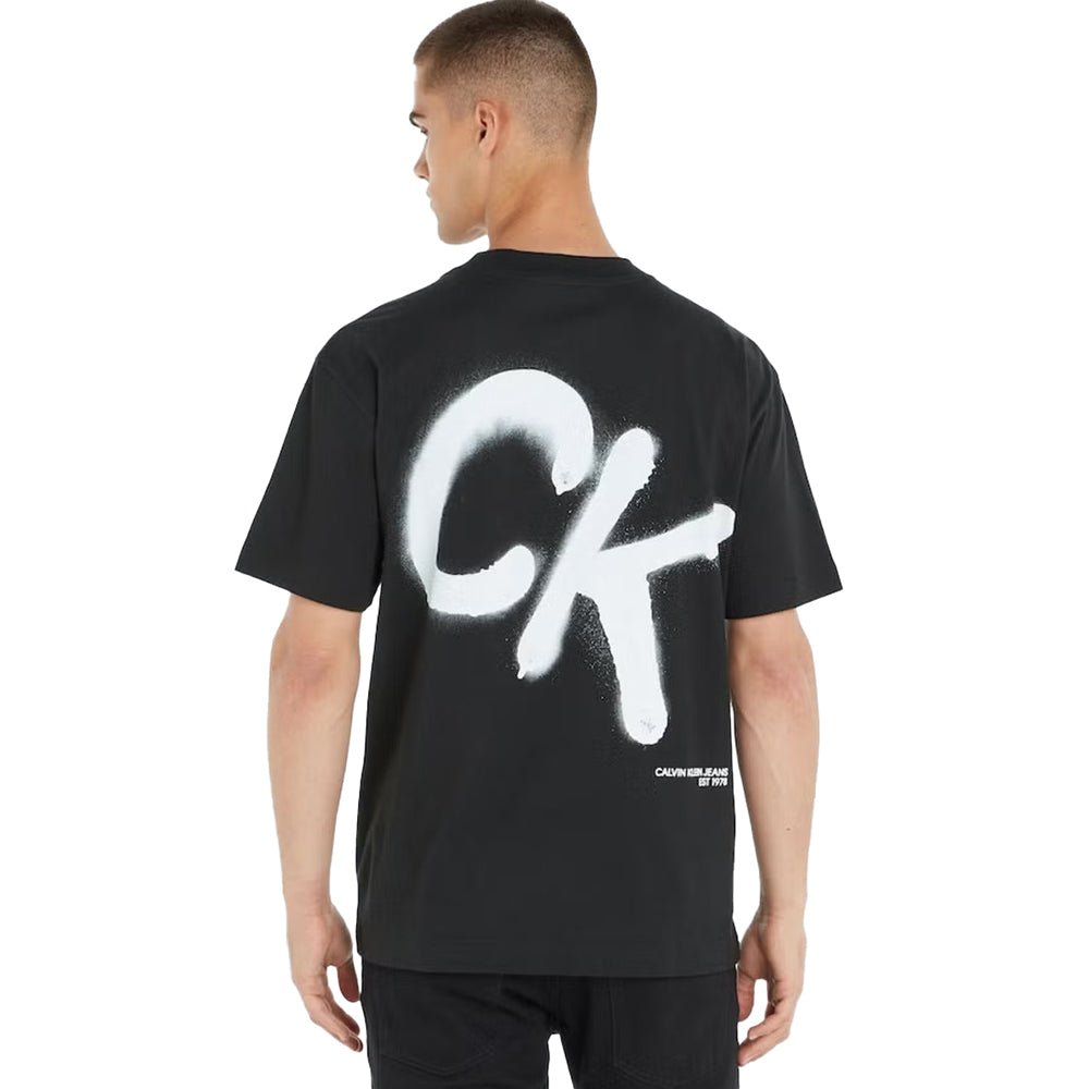 חולצת טישרט קלווין קליין קצרה Spray Tee גברים