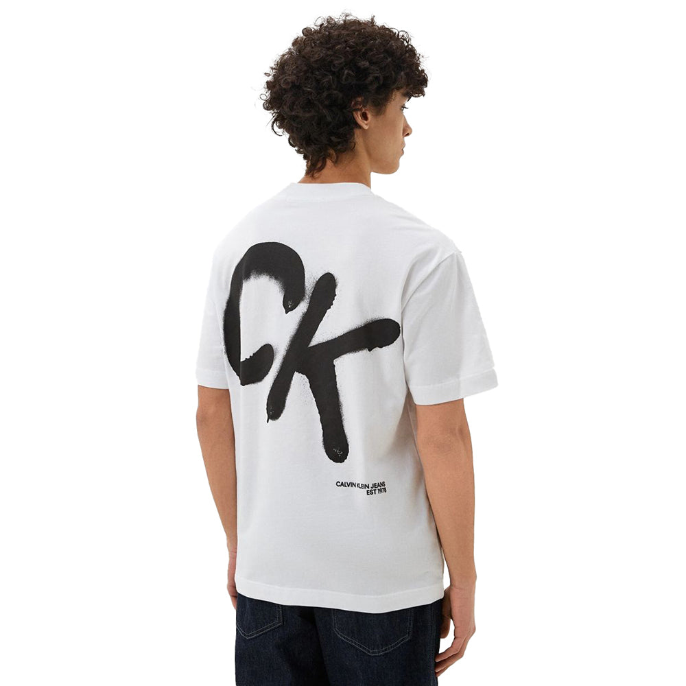 חולצת טישרט קלווין קליין קצרה Spray Tee גברים