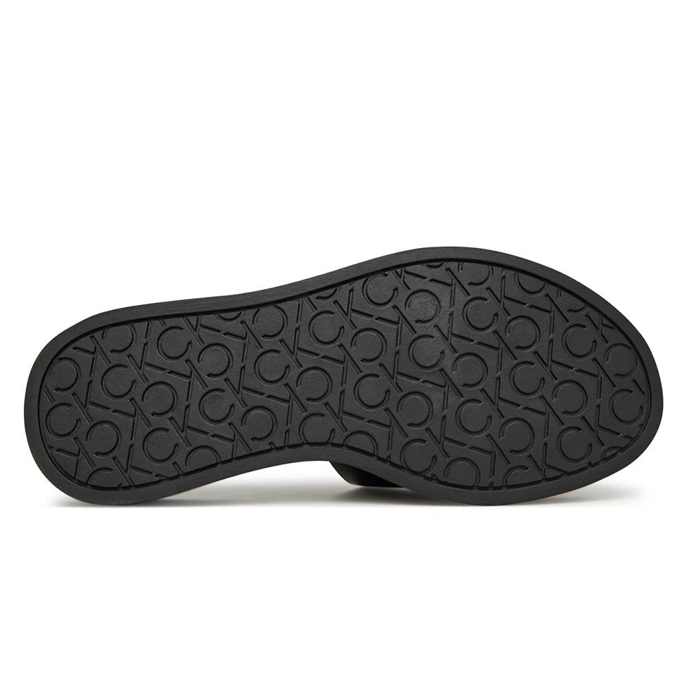 כפכפי קלווין קליין Leather Platform Sliders נשים