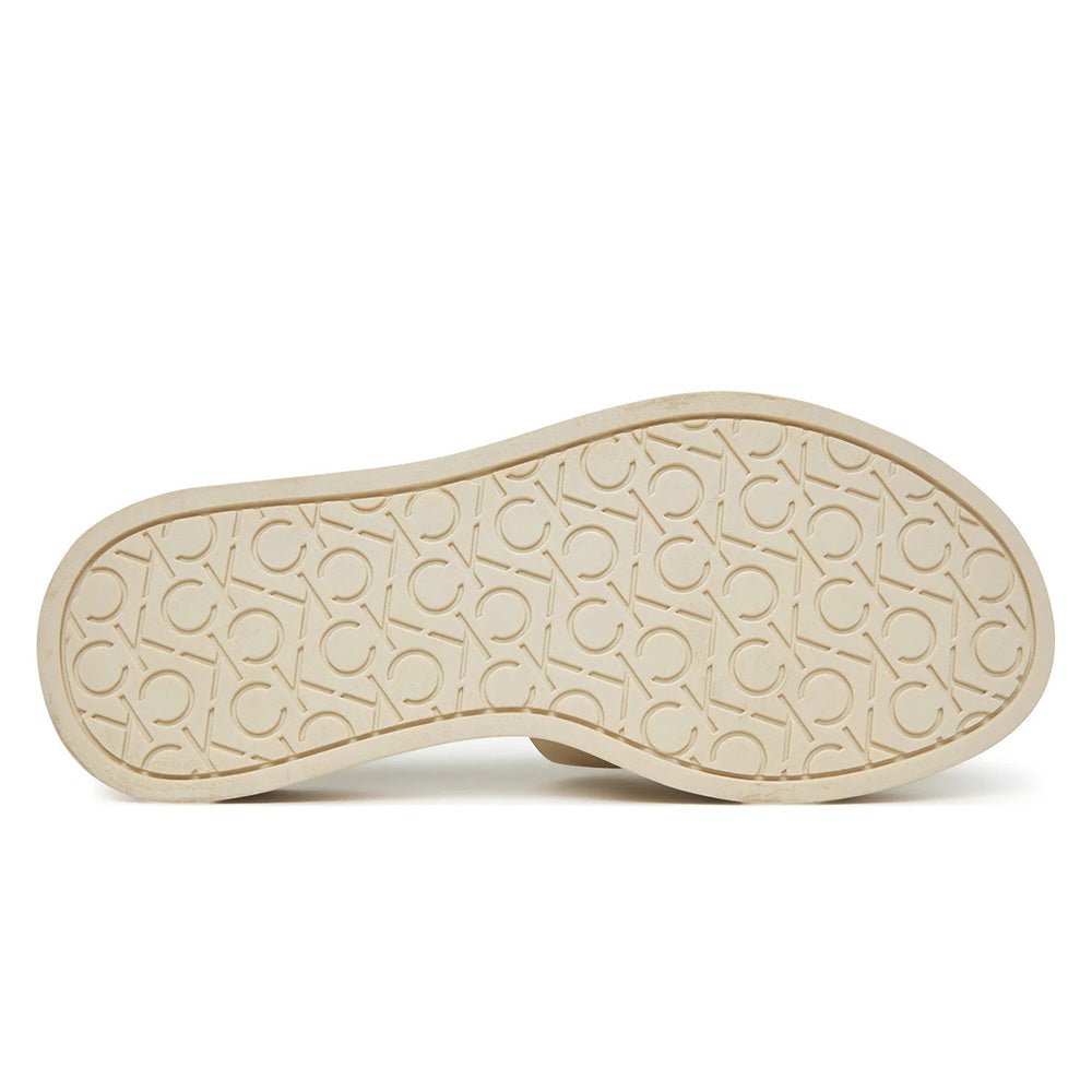 כפכפי קלווין קליין Leather Platform Sliders נשים