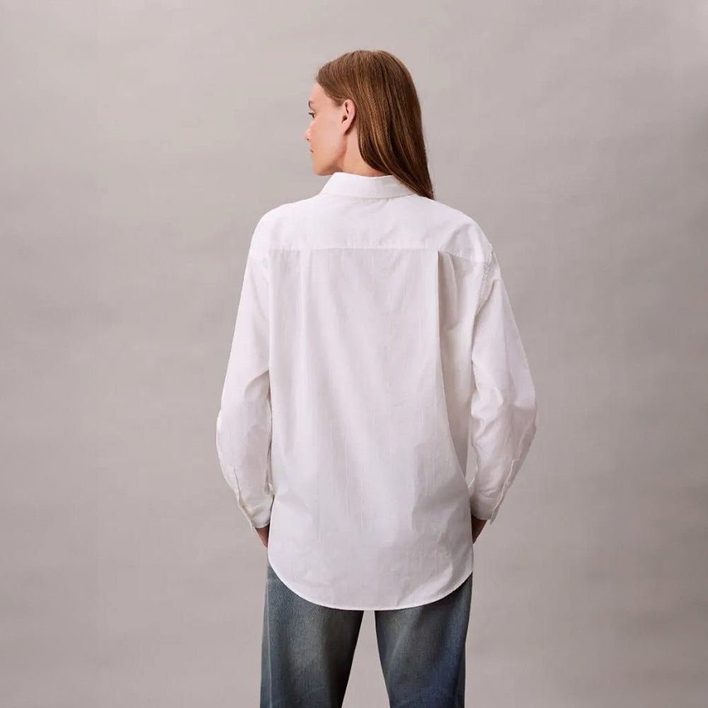 חולצה מכופתרת קלווין קליין Logo Perfect Button-Down נשים