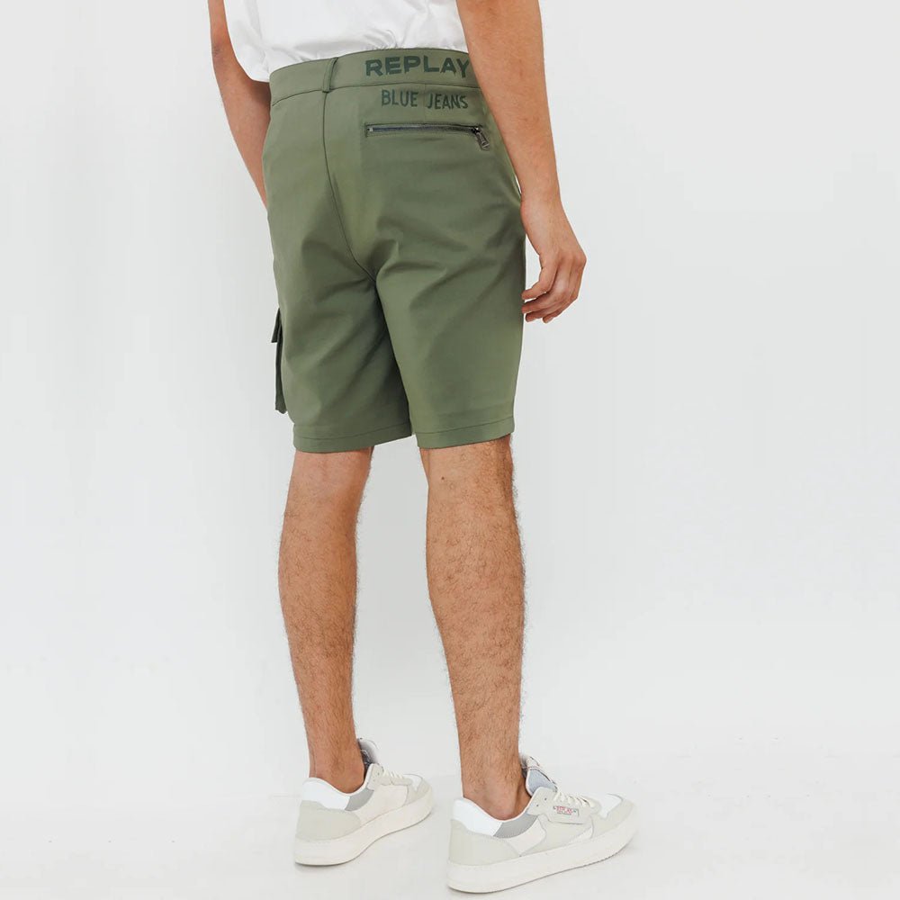 מכנס קצר ריפליי Back Print גברים