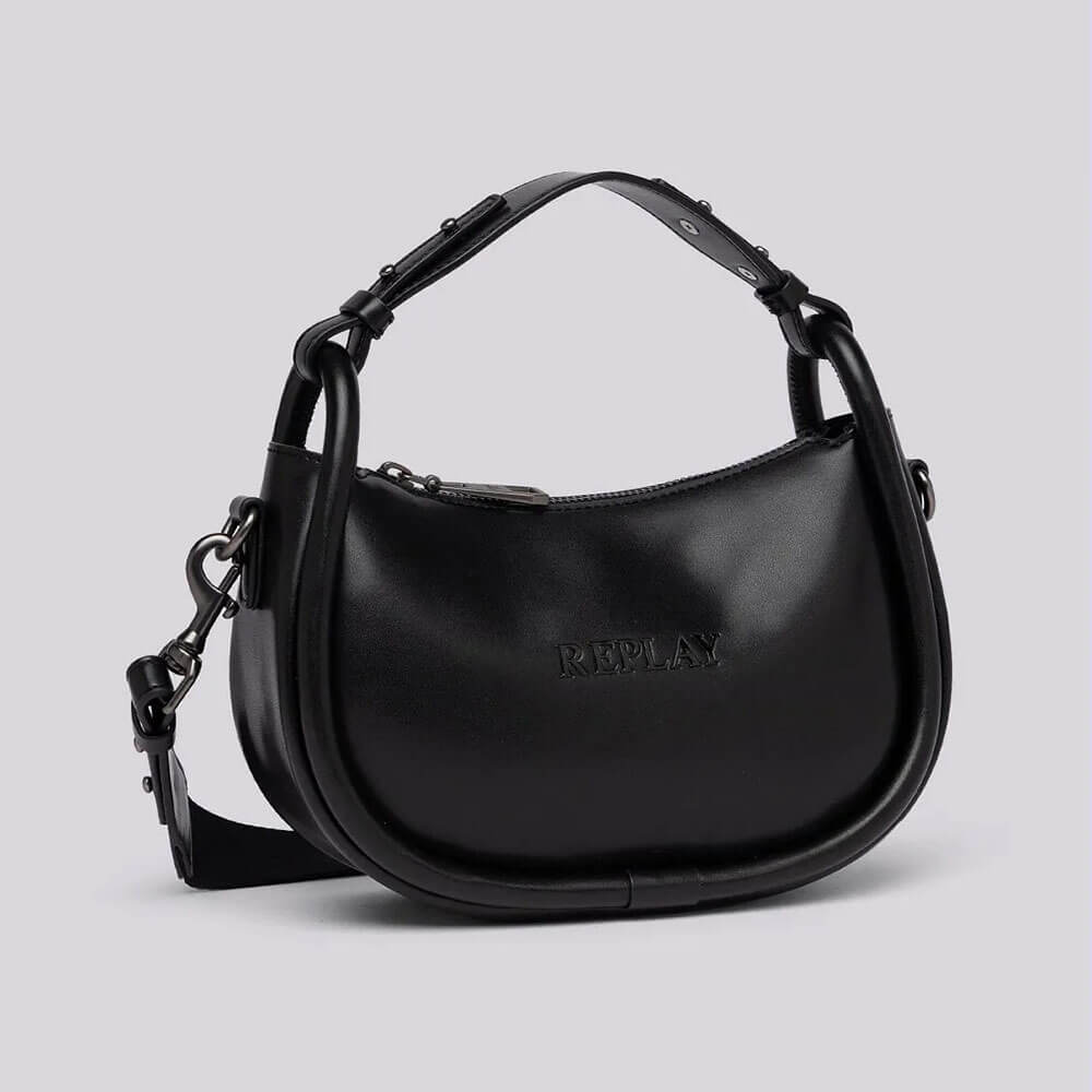 תיק ריפליי Hobo Bag With Embossed Logo נשים