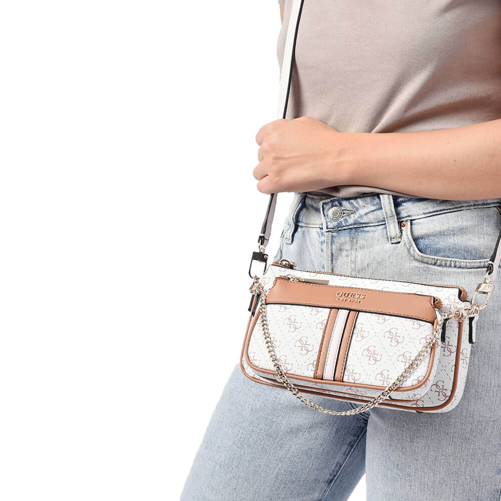 תיק צד Guess נשים Kasinta Double Zip Pouch