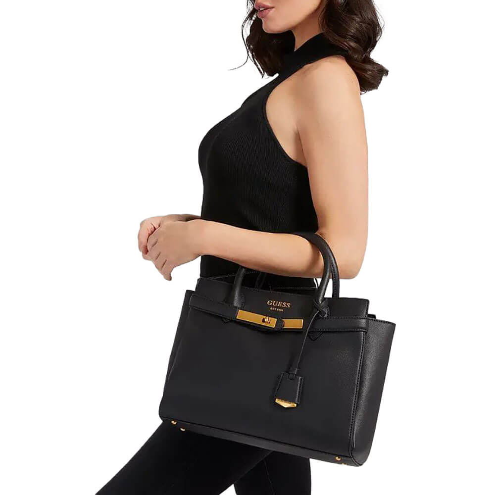 תיק צד Guess בעיטור חגורה קדמית נשים - gus-VA842106-BLA-OS