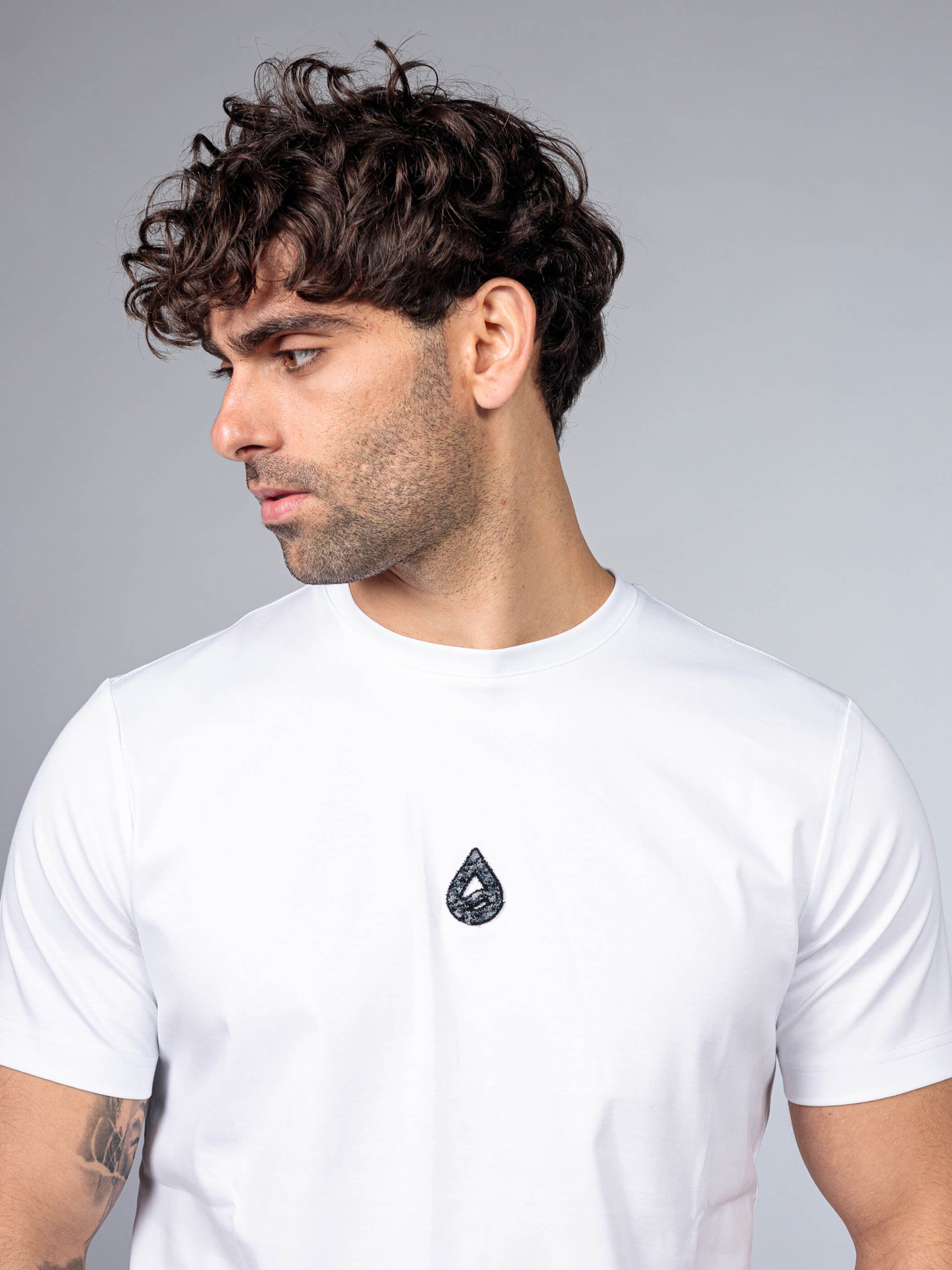 חולצת טישירט קצרה אליקסיר Back Logo גברים