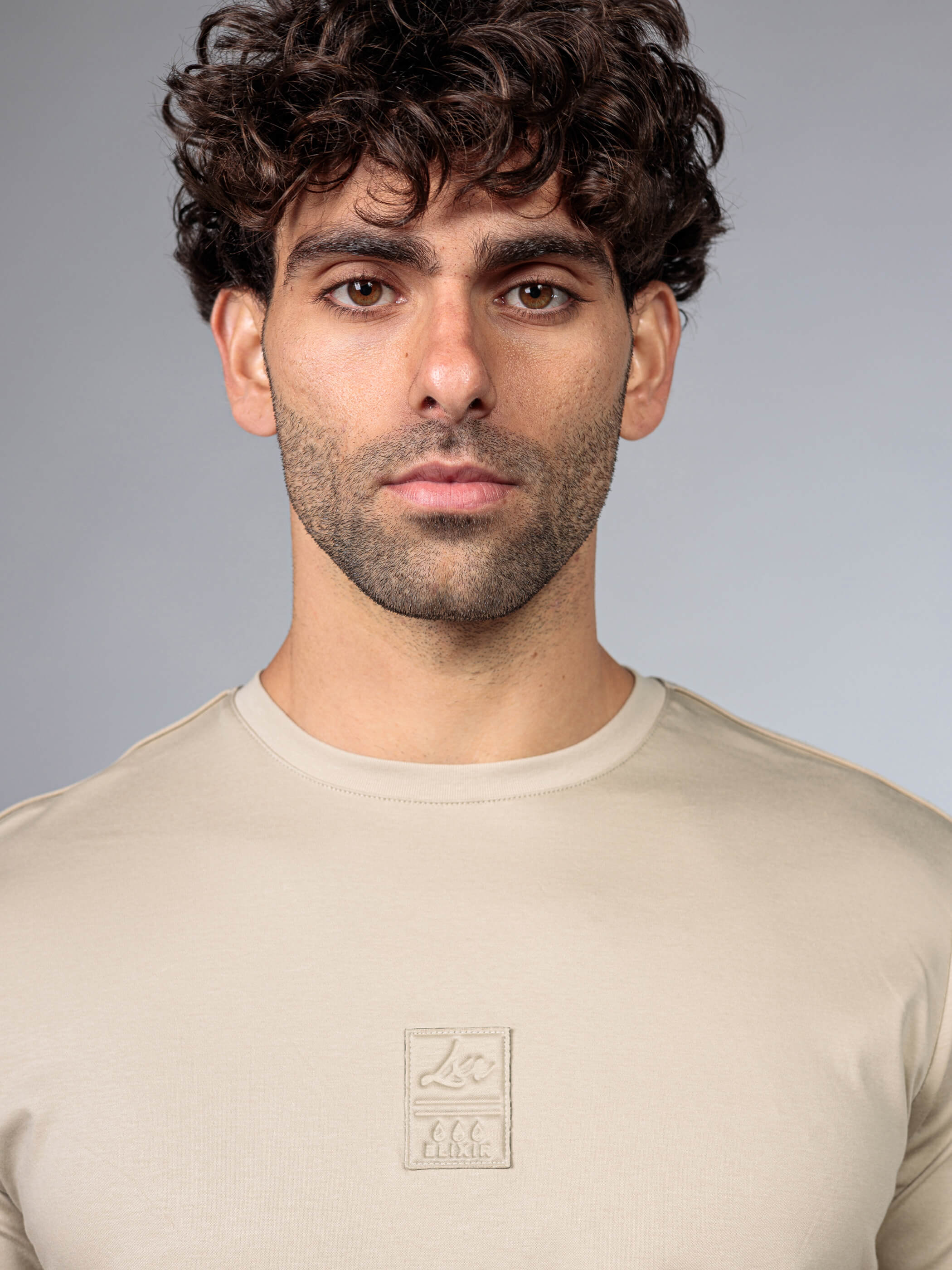 חולצת טישירט קצרה אליקסיר Center Logo גברים