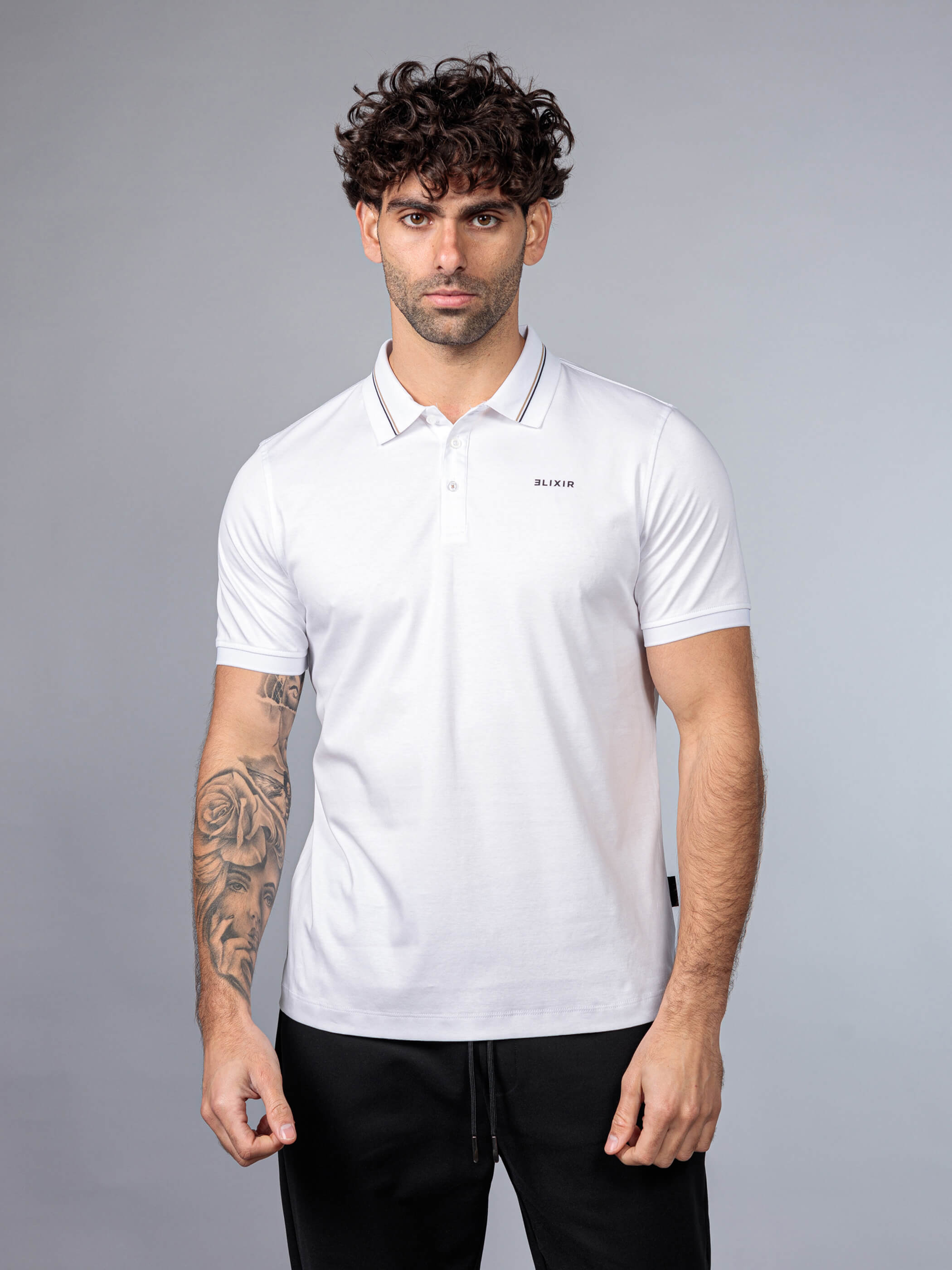 חולצת פולו אליקסיר Classic Logo גברים