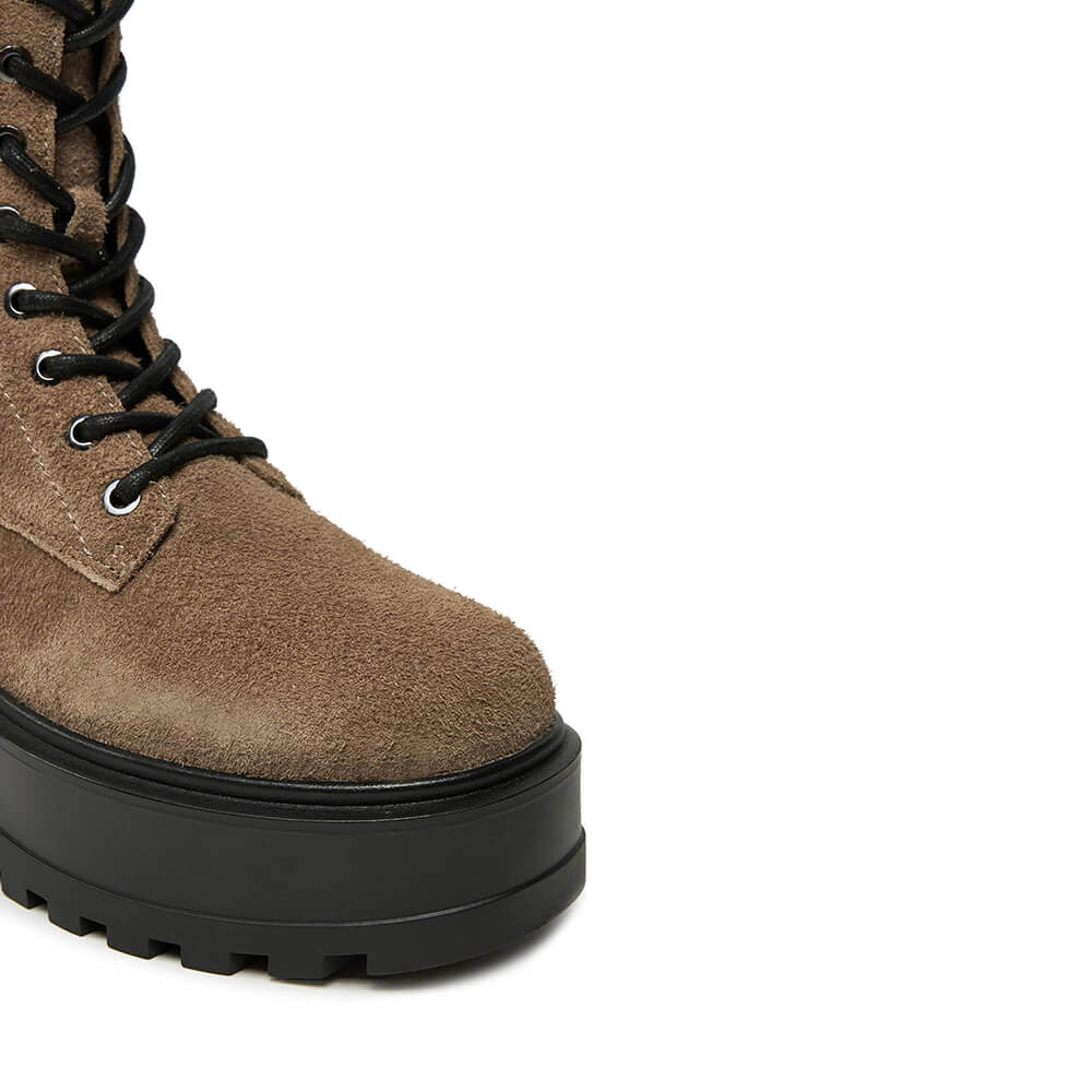 מגפי קלווין קליין Trapery Flatform Zip Laceup נשים