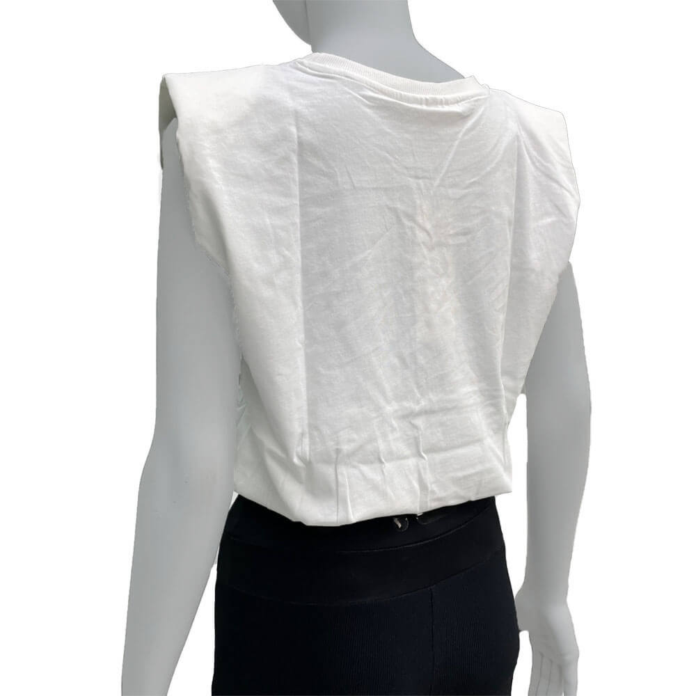 חולצת טישרט פילה קצרה Cropped Top נשים
