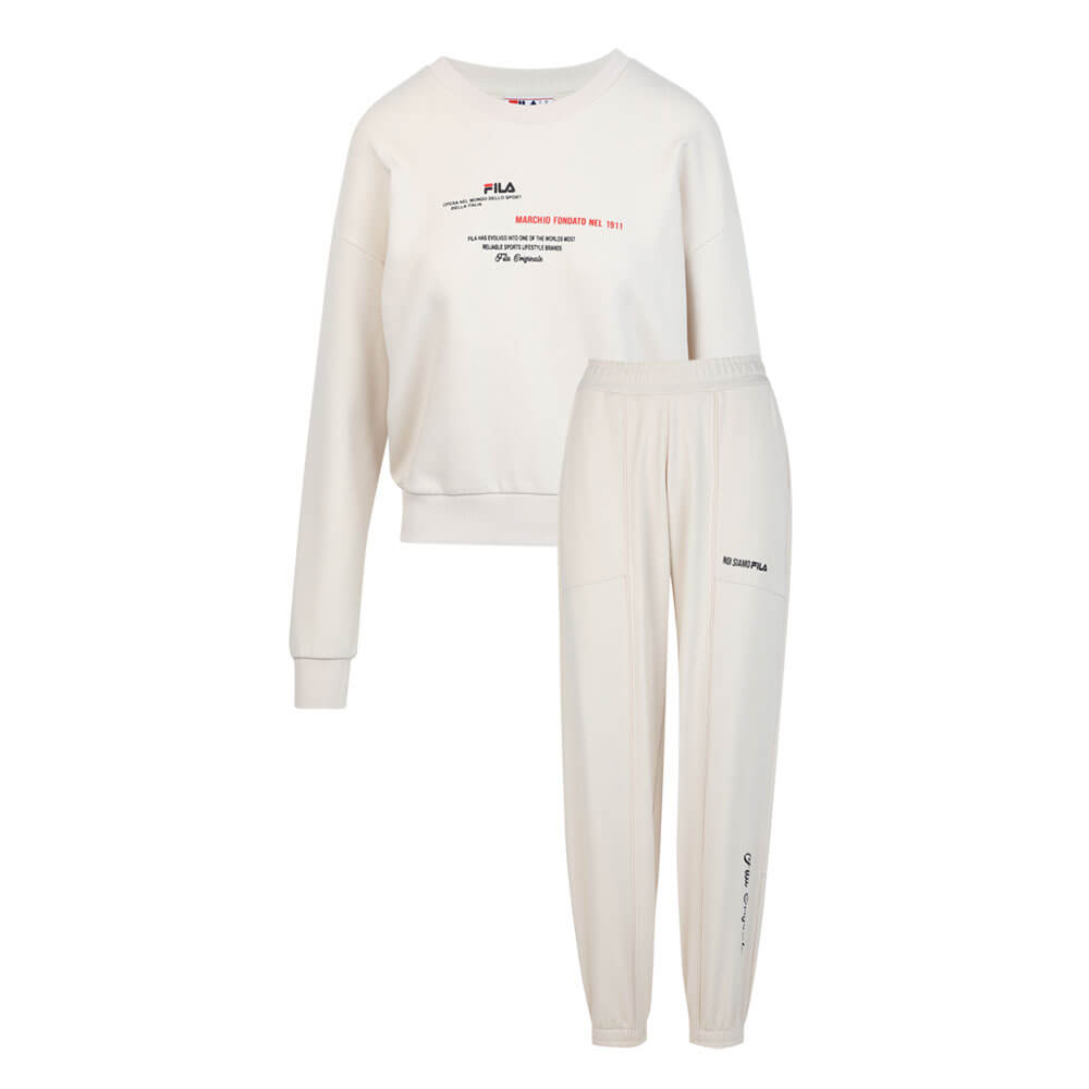 סט סווטשירט ומכנסיים פילה French Terry Set נשים