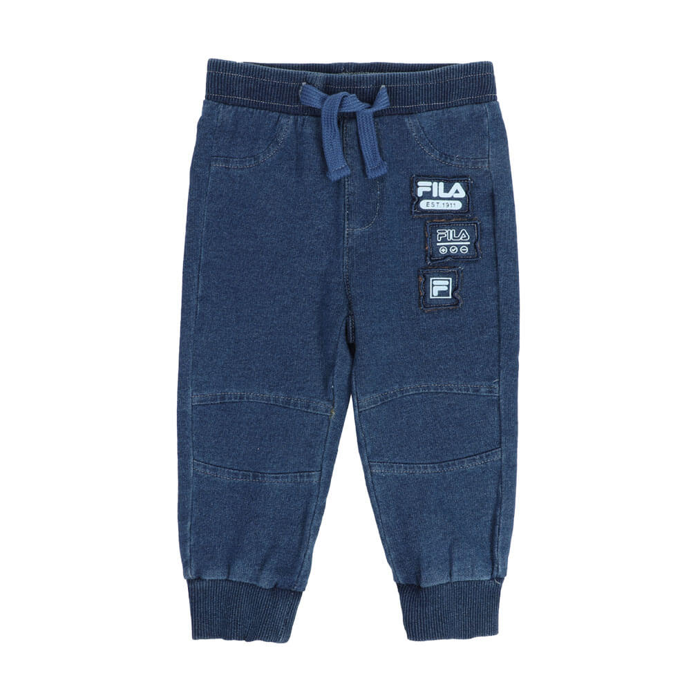 סט סווטשירט ומכנסיים פילה Crew Neck Indigo Set תינוקות