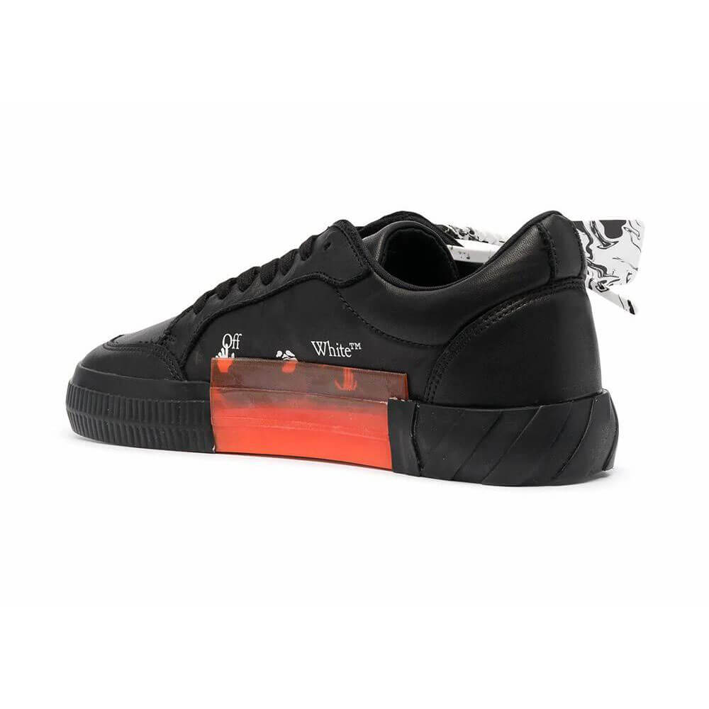 נעלי אוף וויט Vulcanized Low-Top עור גברים