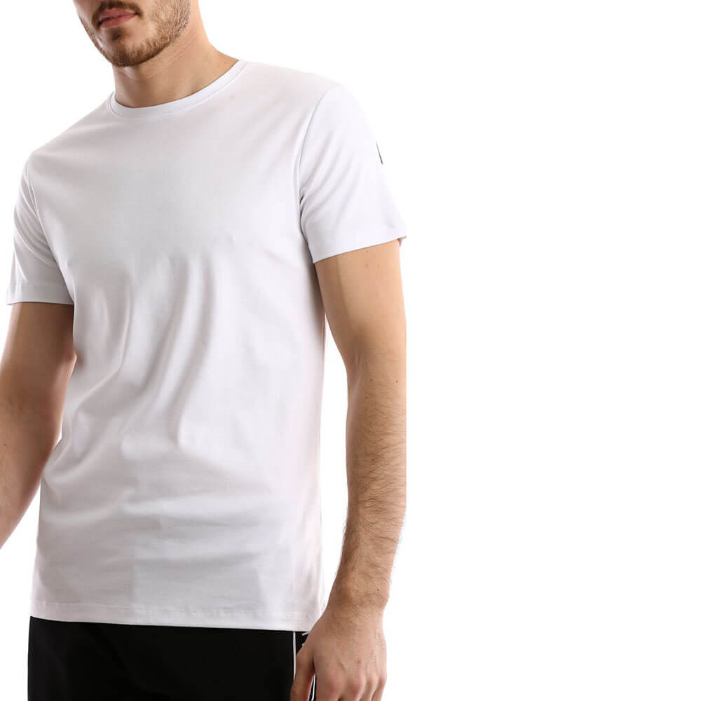 חולצת טישרט ריפליי קצרה לוגו בגב גברים