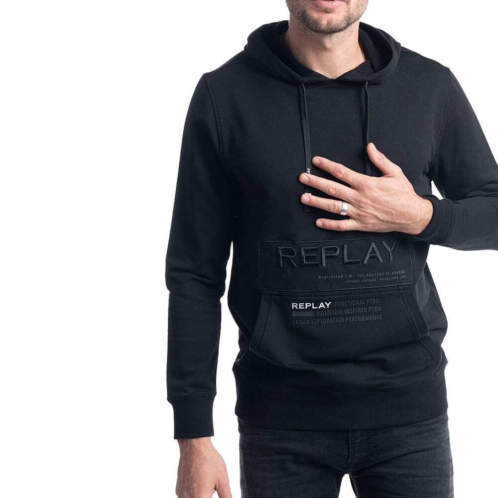 קפוצ'ון ריפליי עם לוגו גברים