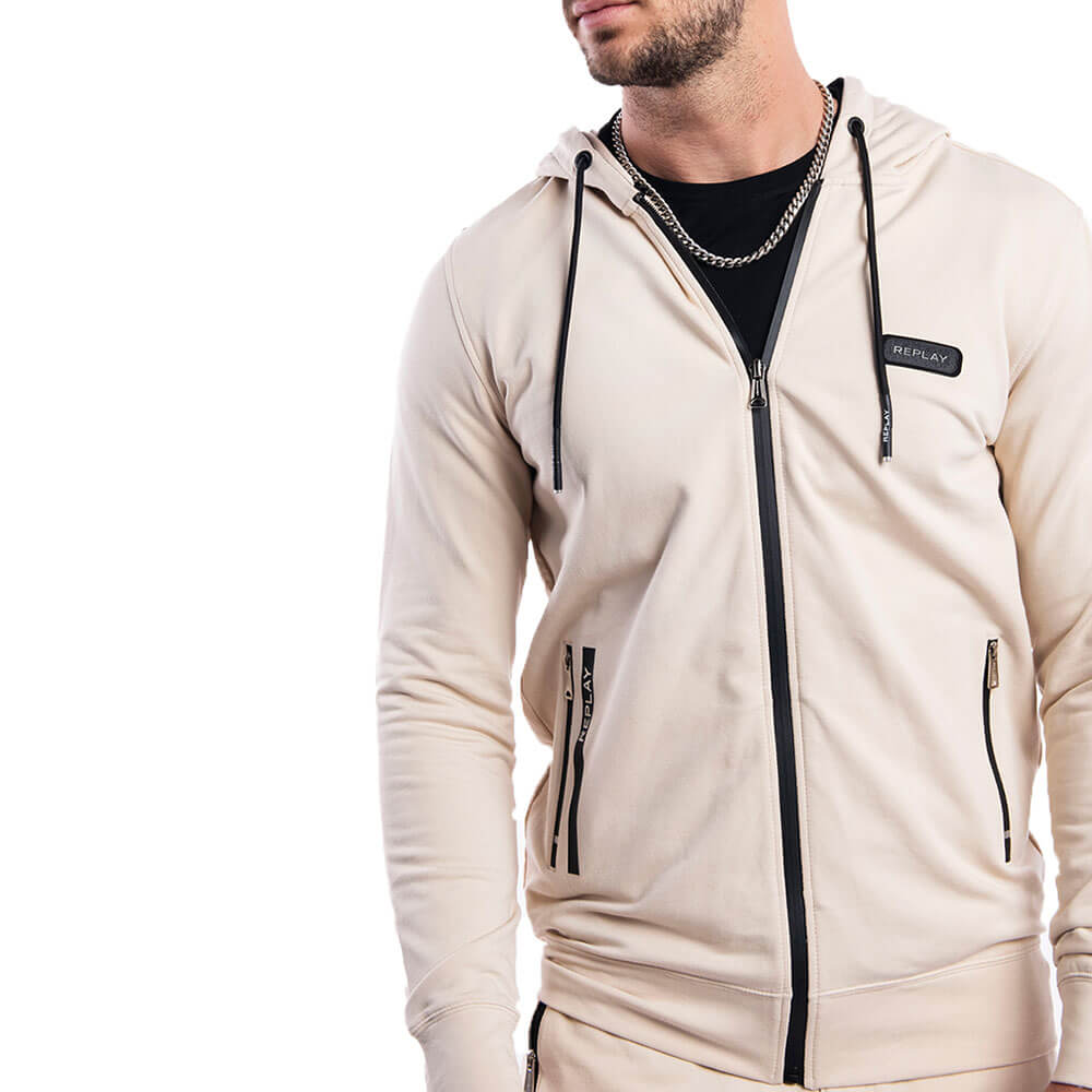 ג'קט קפוצ'ון ריפליי Sleeve Zipper Pocket גברים