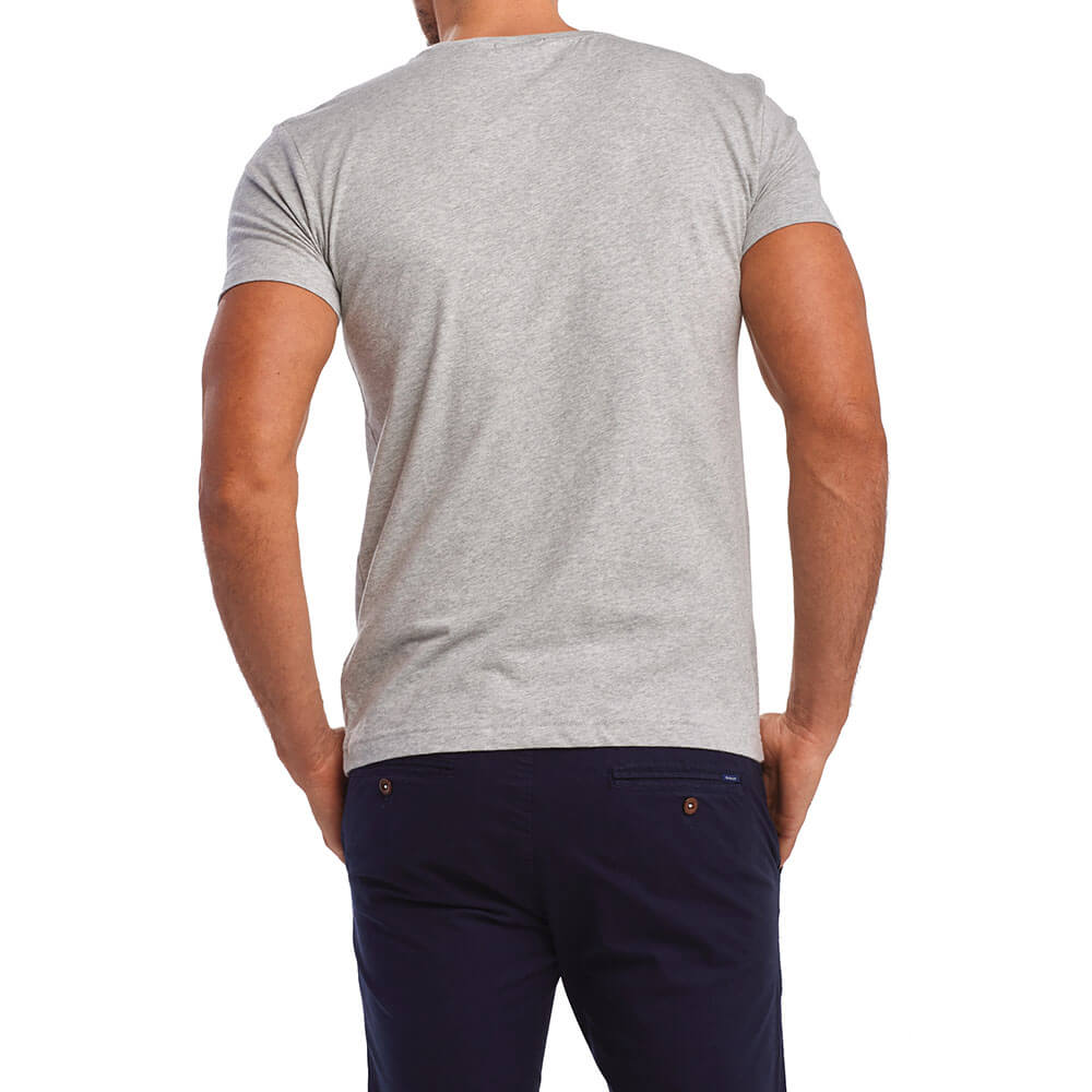 חולצת טישרט גאנט קצרה The Original Fitted גברים