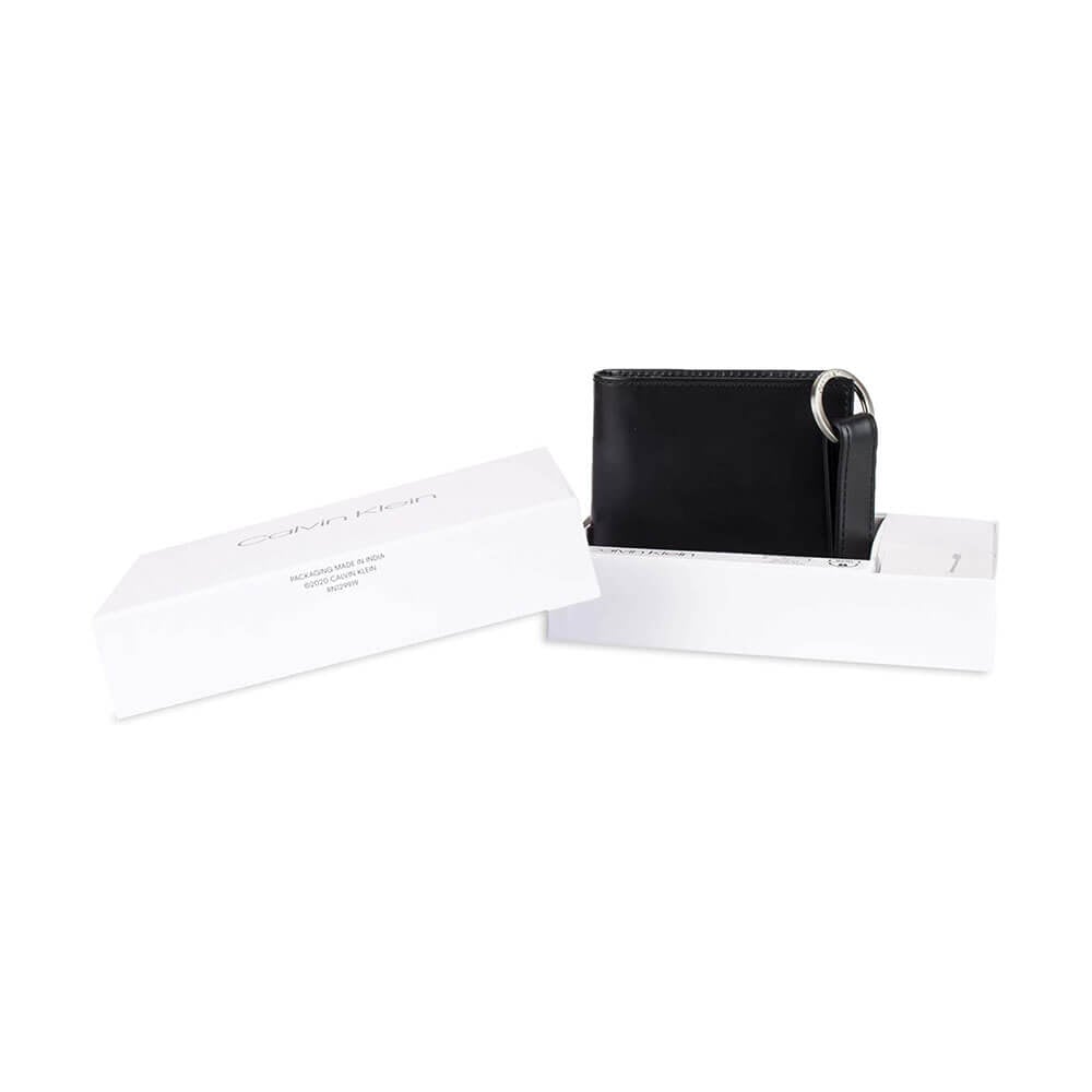 ארנק עור לגבר קלווין קליין Slimfold Wallet & Key Fob Set