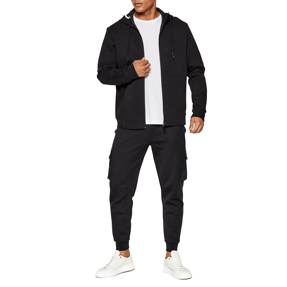 ג'קט קפוצ'ון הוגו בוס כיתוב לוגו גברים