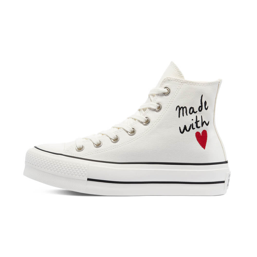נעלי פלטפורמה קונברס אולסטאר גבוהות Love Thread Platform Chuck Taylor נשים