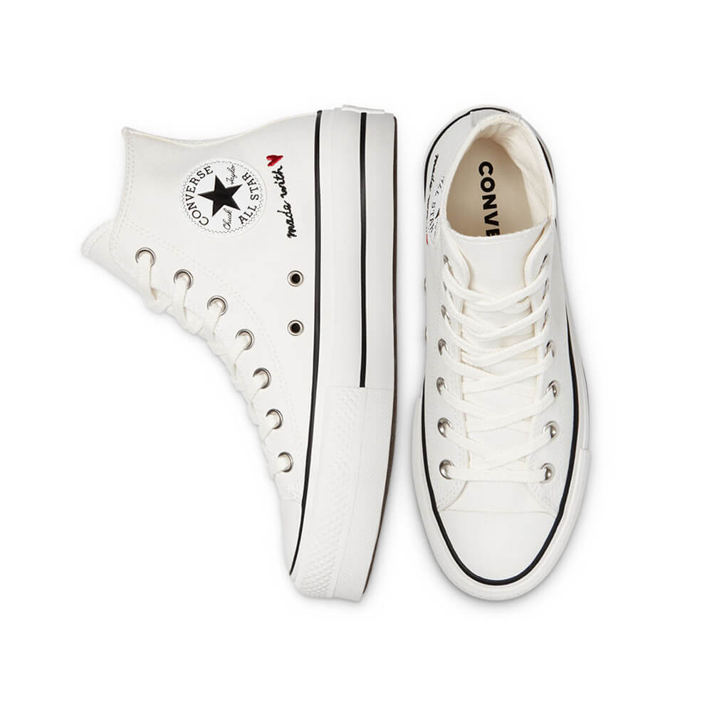נעלי פלטפורמה קונברס אולסטאר גבוהות Love Thread Platform Chuck Taylor נשים