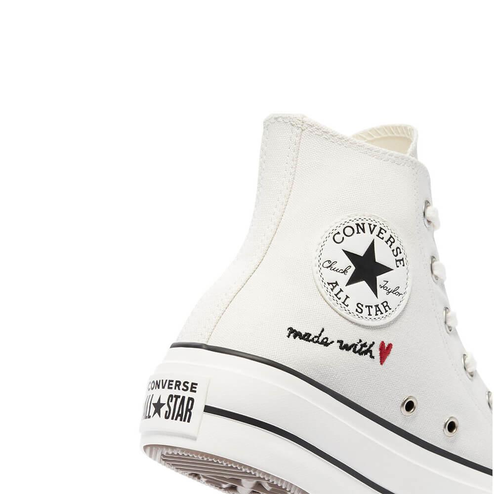 נעלי פלטפורמה קונברס אולסטאר גבוהות Love Thread Platform Chuck Taylor נשים
