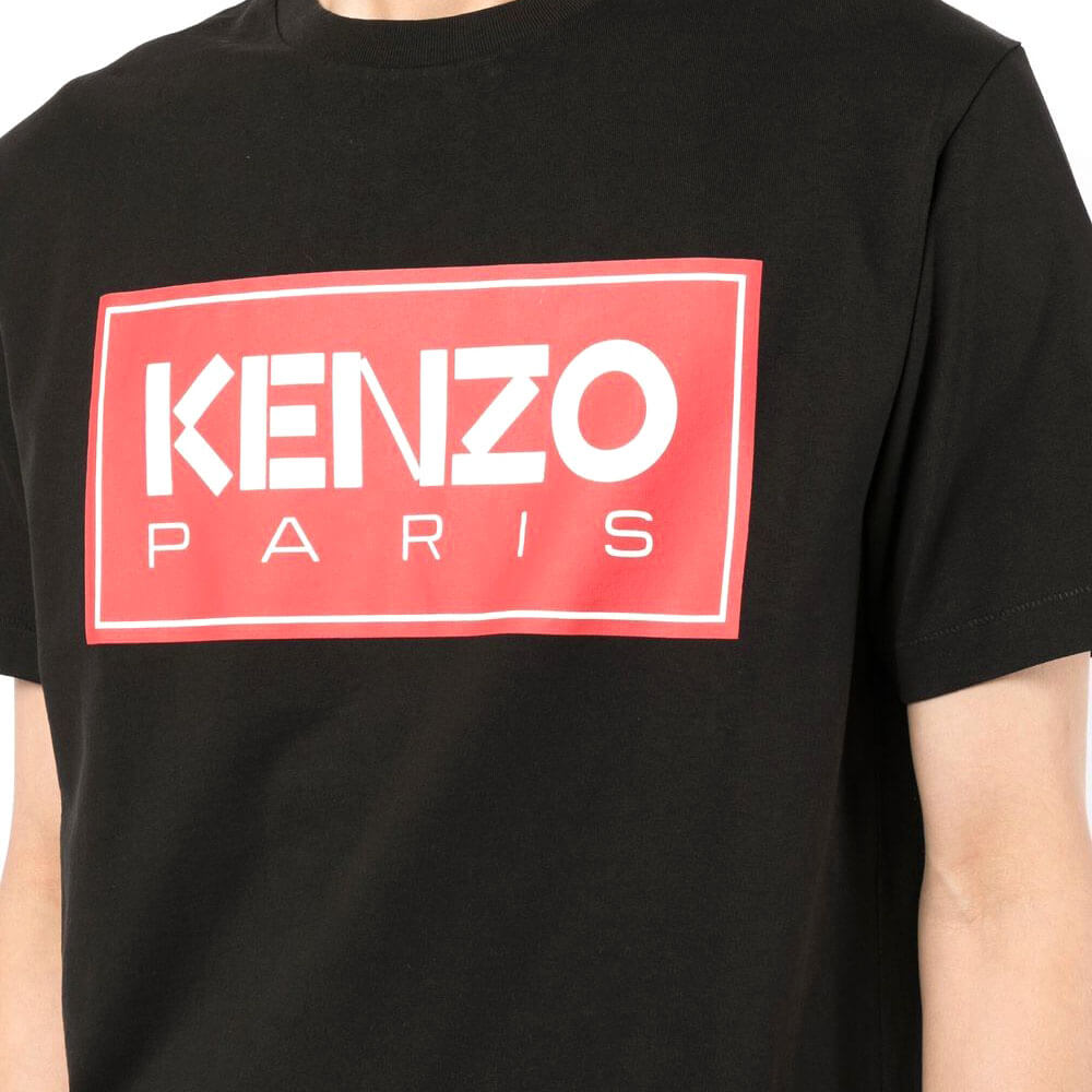 חולצת טישירט קנזו קצרה Brand Logo Print גברים