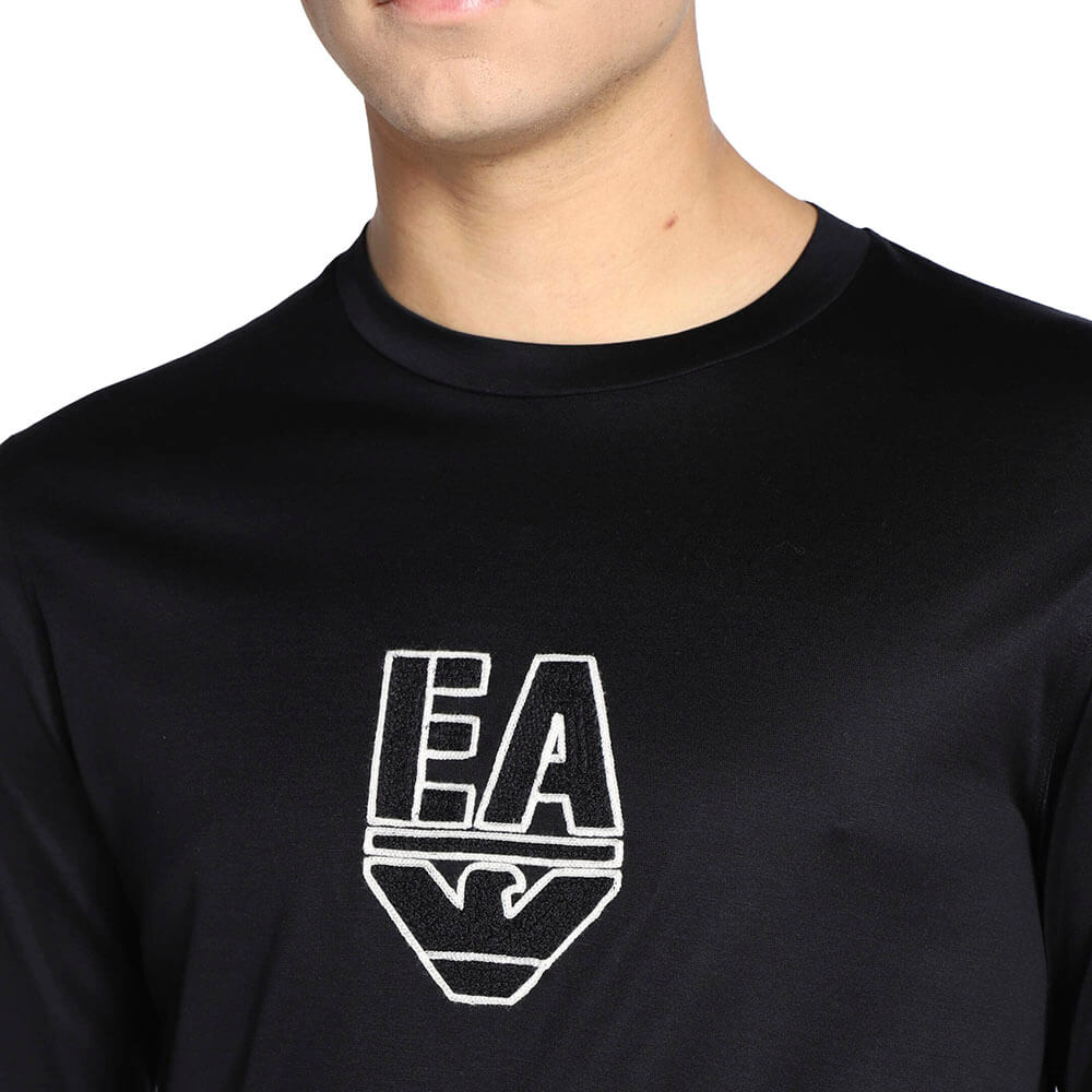 חולצת טישירט אמפוריו ארמני ארוכה Embroidered Logo גברים