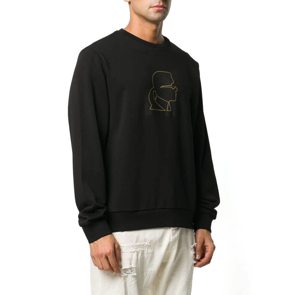 סווטישרט קרל לגרפלד Karl Profile Logo גברים