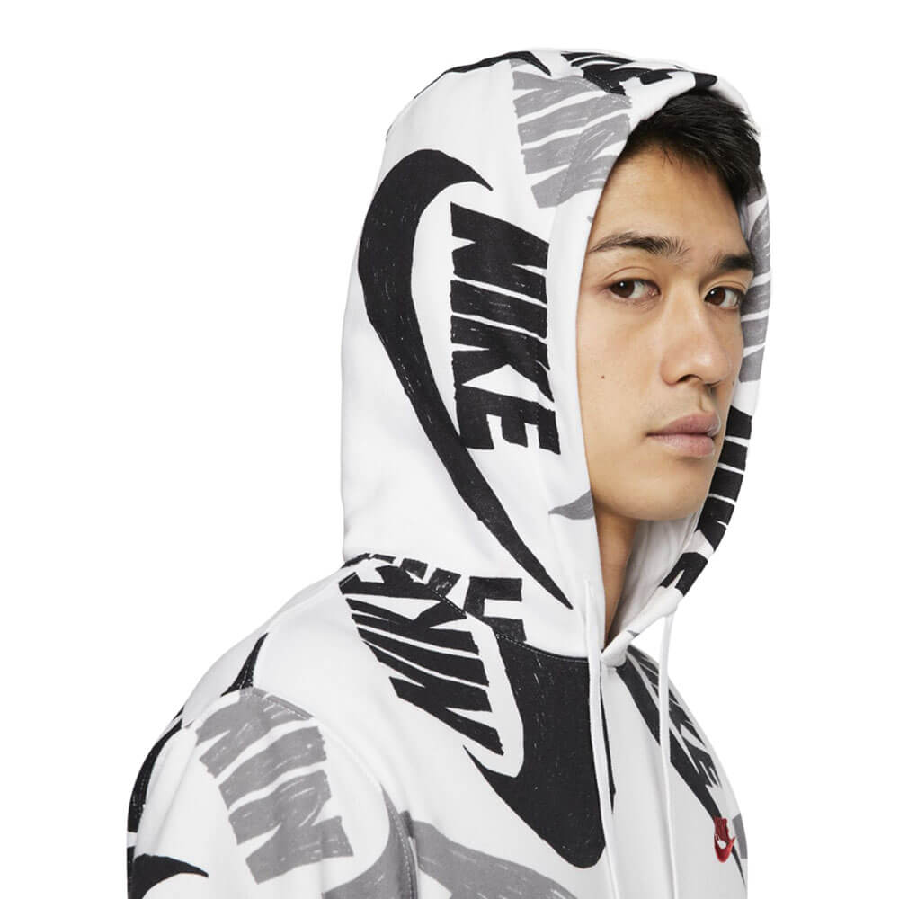 סווטשירט קפוצ'ון נייק NSW Club AOP Hoodie גברים