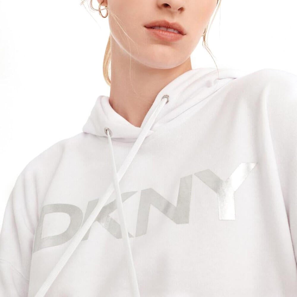 סווטשירט קפוצ'ון דונה קארן Exploded Logo Hoodie נשים
