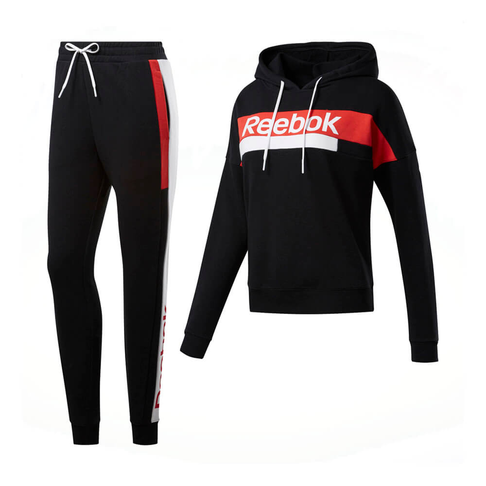 חליפת ספורט ריבוק Training Essentials Linear Logo Hoodie נשים