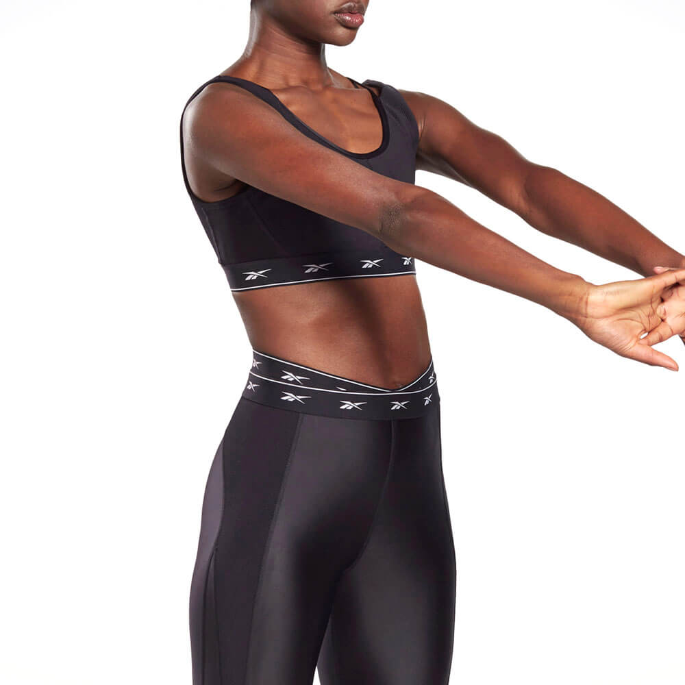 חזיית ספורט טופ ריבוק Shiny Strappy Lounge Low-Impact Bra נשים