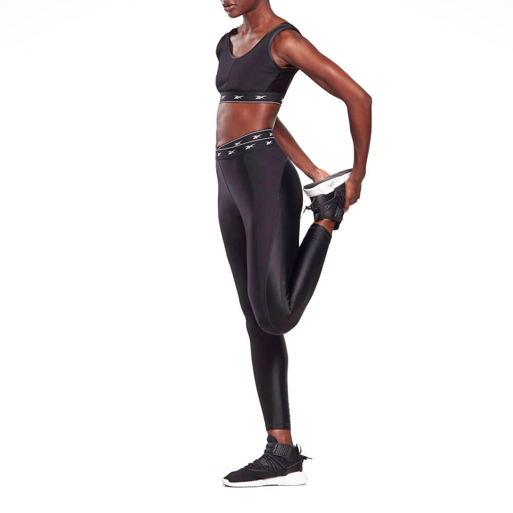 חזיית ספורט טופ ריבוק Shiny Strappy Lounge Low-Impact Bra נשים