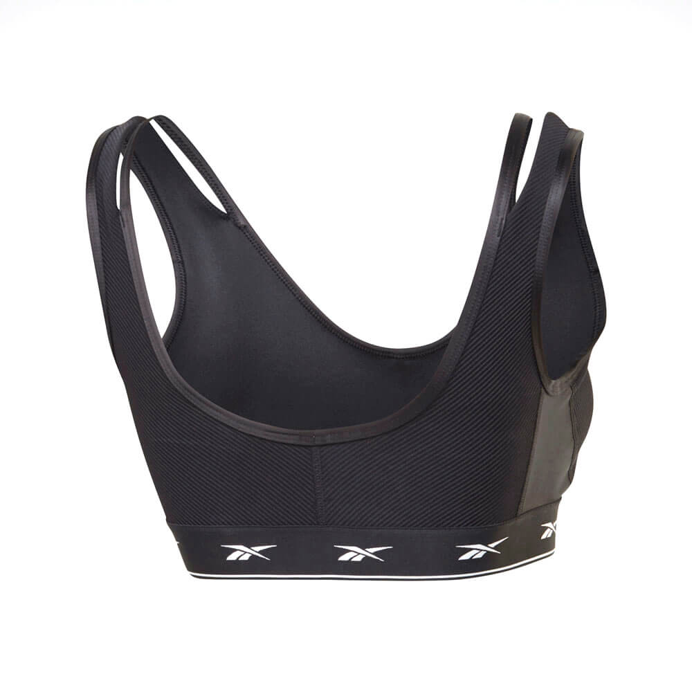 חזיית ספורט טופ ריבוק Shiny Strappy Lounge Low-Impact Bra נשים
