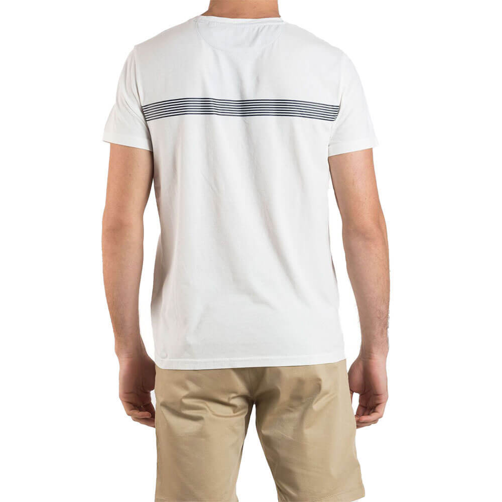 חולצת טישרט גאנט קצרה Stripe Tee גברים