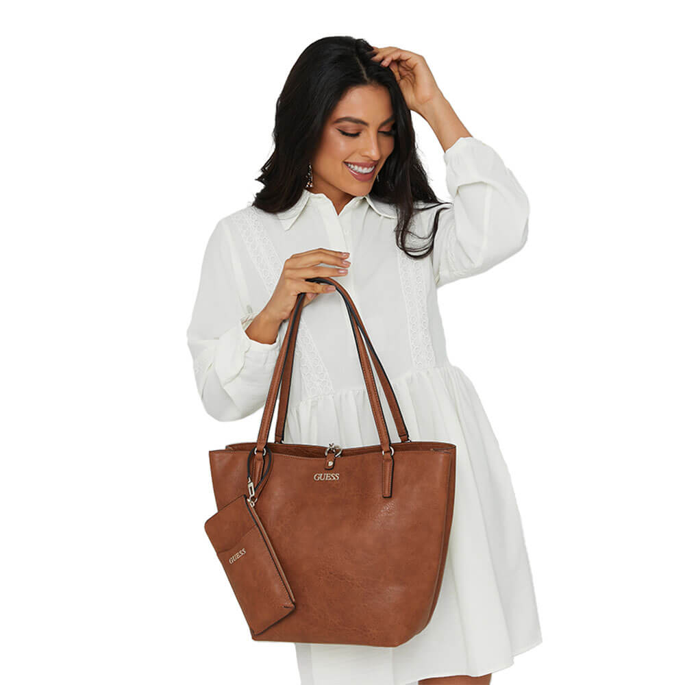 תיק נשיאה Guess נשים Alby Toggle Tote