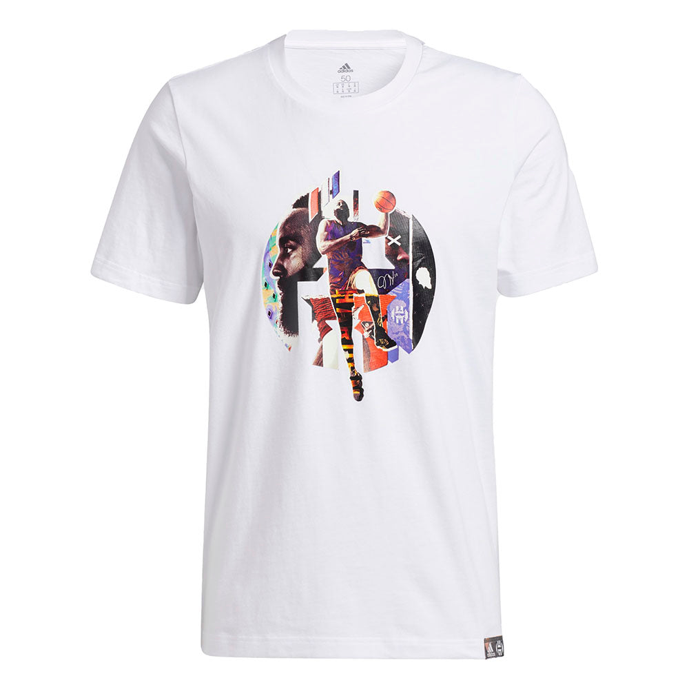 חולצת טישרט אדידס קצרה Harden Abstraction גברים