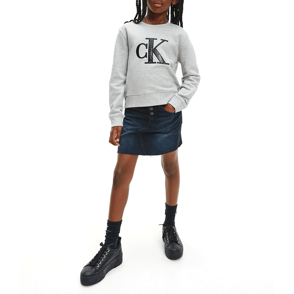 חצאית קלווין קליין A Line Skirt Denim M Denim Mix ילדים