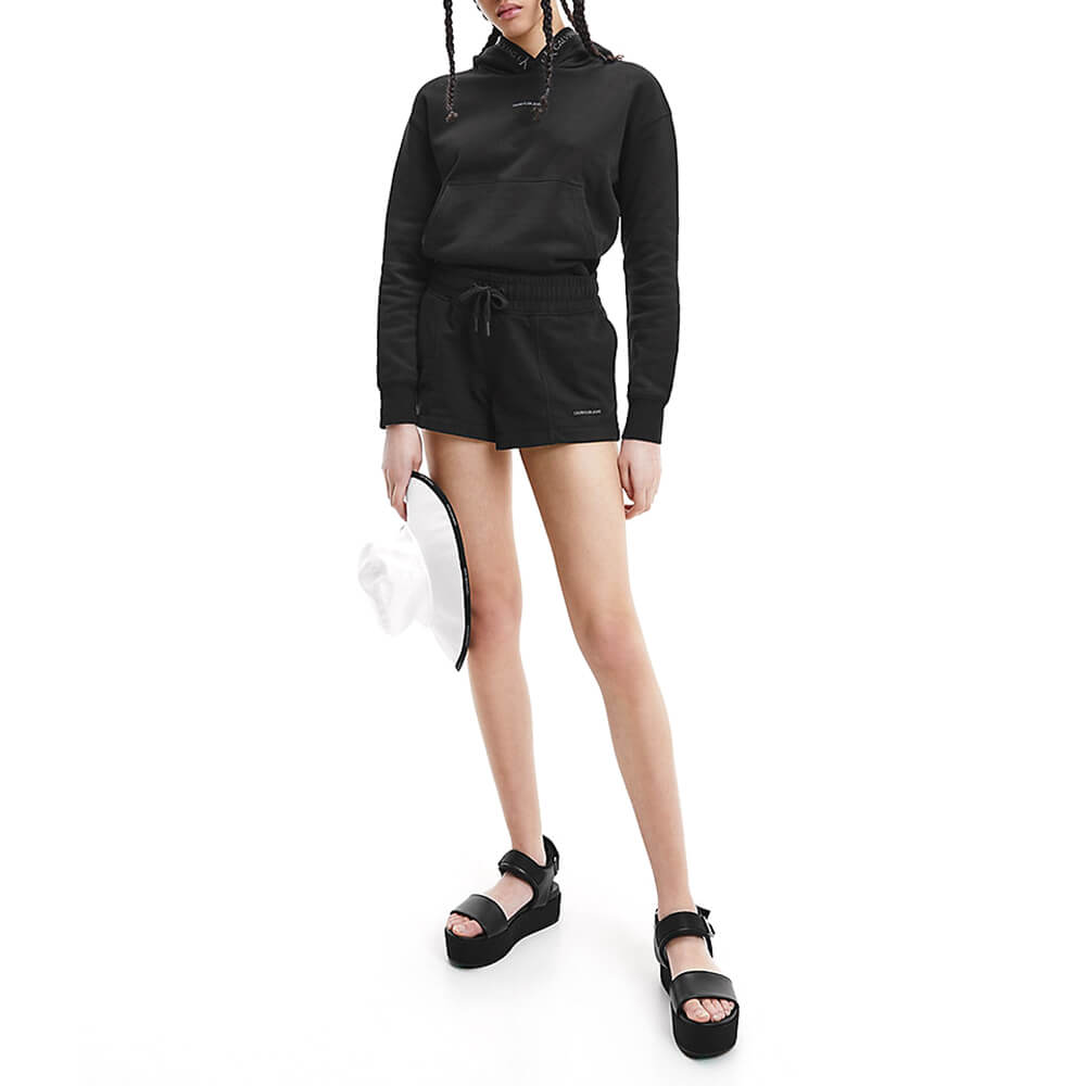 סווטשירט קפוצ'ון קלווין קליין Logo Trim Hoodie נשים