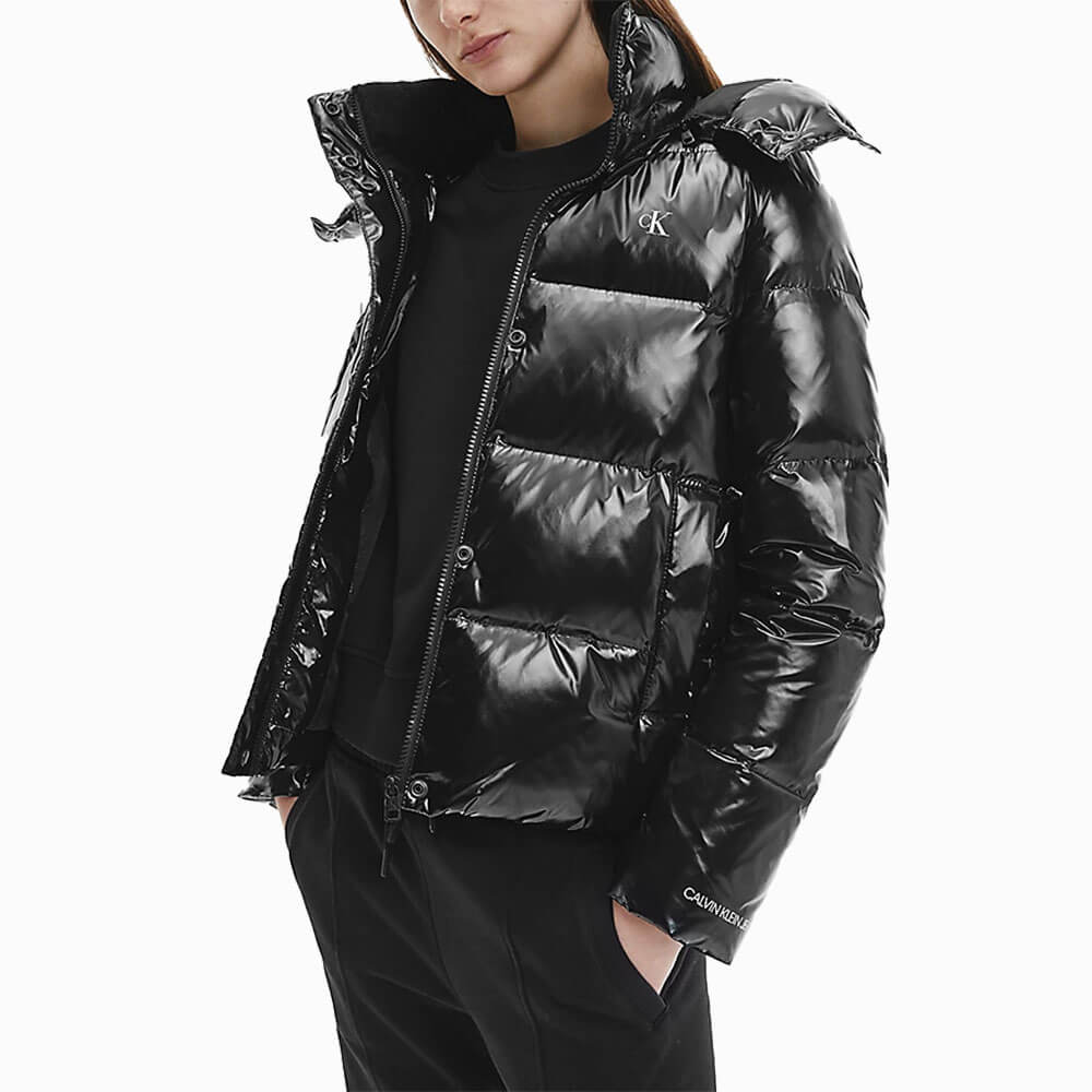 מעיל קלווין קליין Glossy Down Puffer נשים