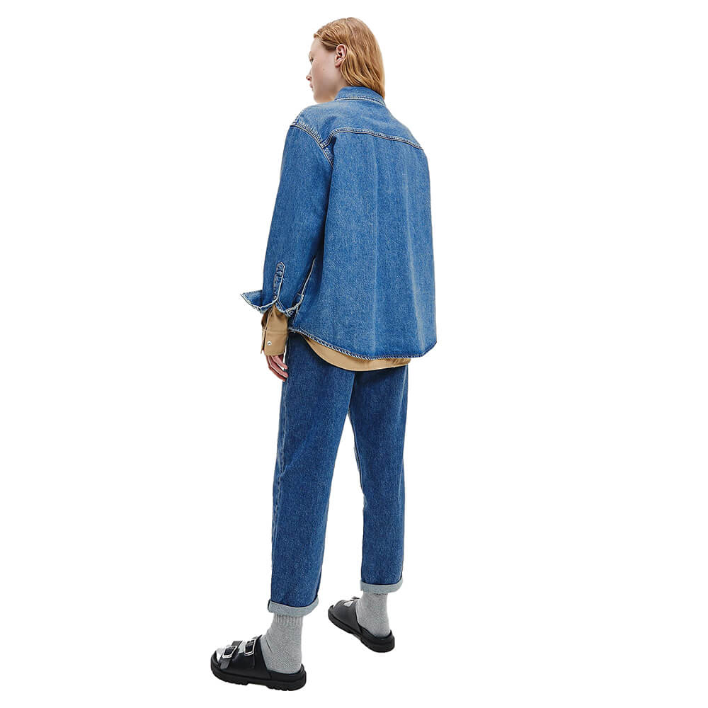 ג'קט ג'ינס קלווין קליין Overshirt נשים