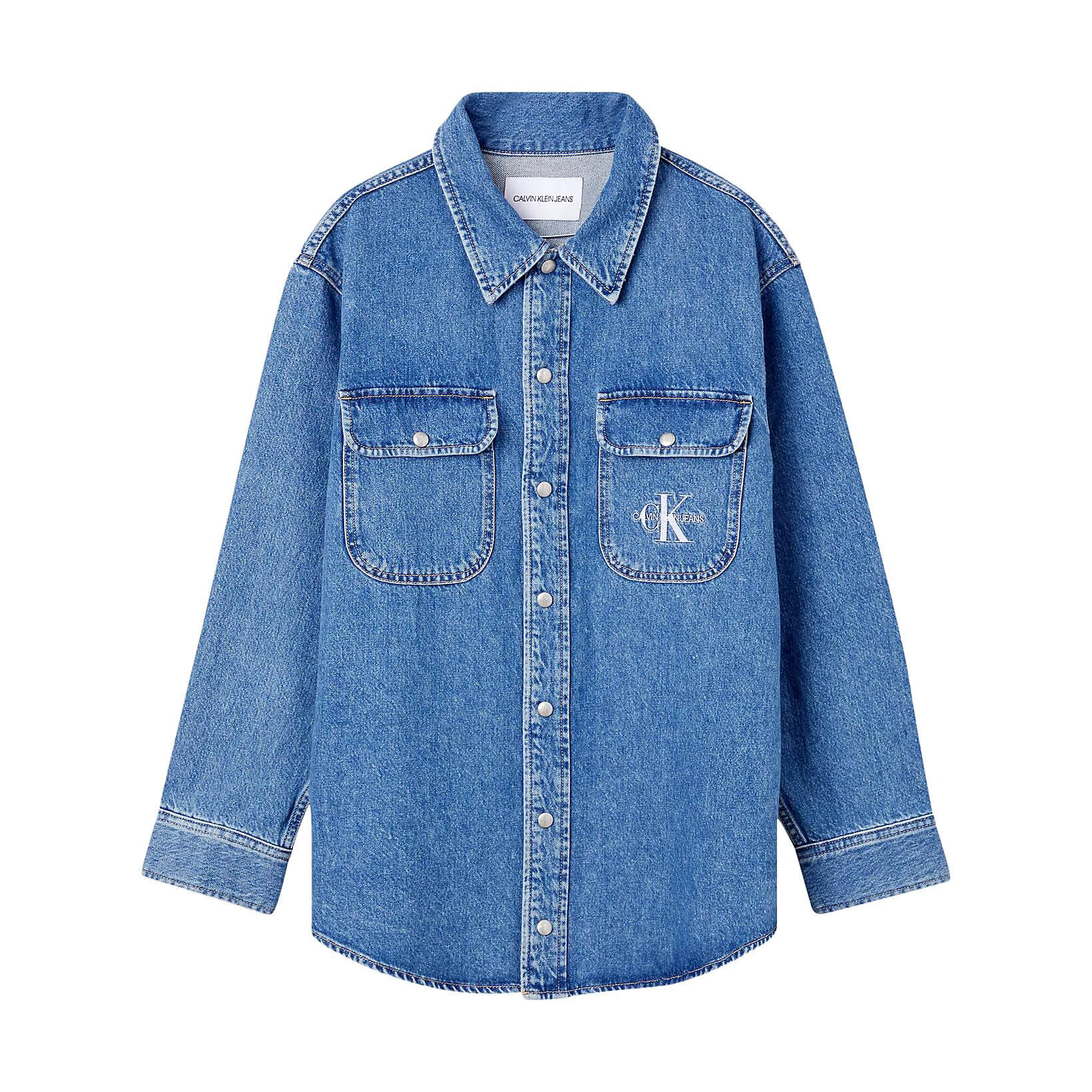 ג'קט ג'ינס קלווין קליין Overshirt נשים