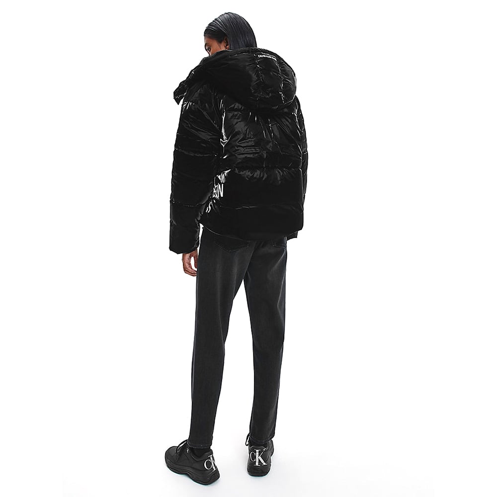 מעיל קלווין קליין Oversized Hooded Puffer נשים