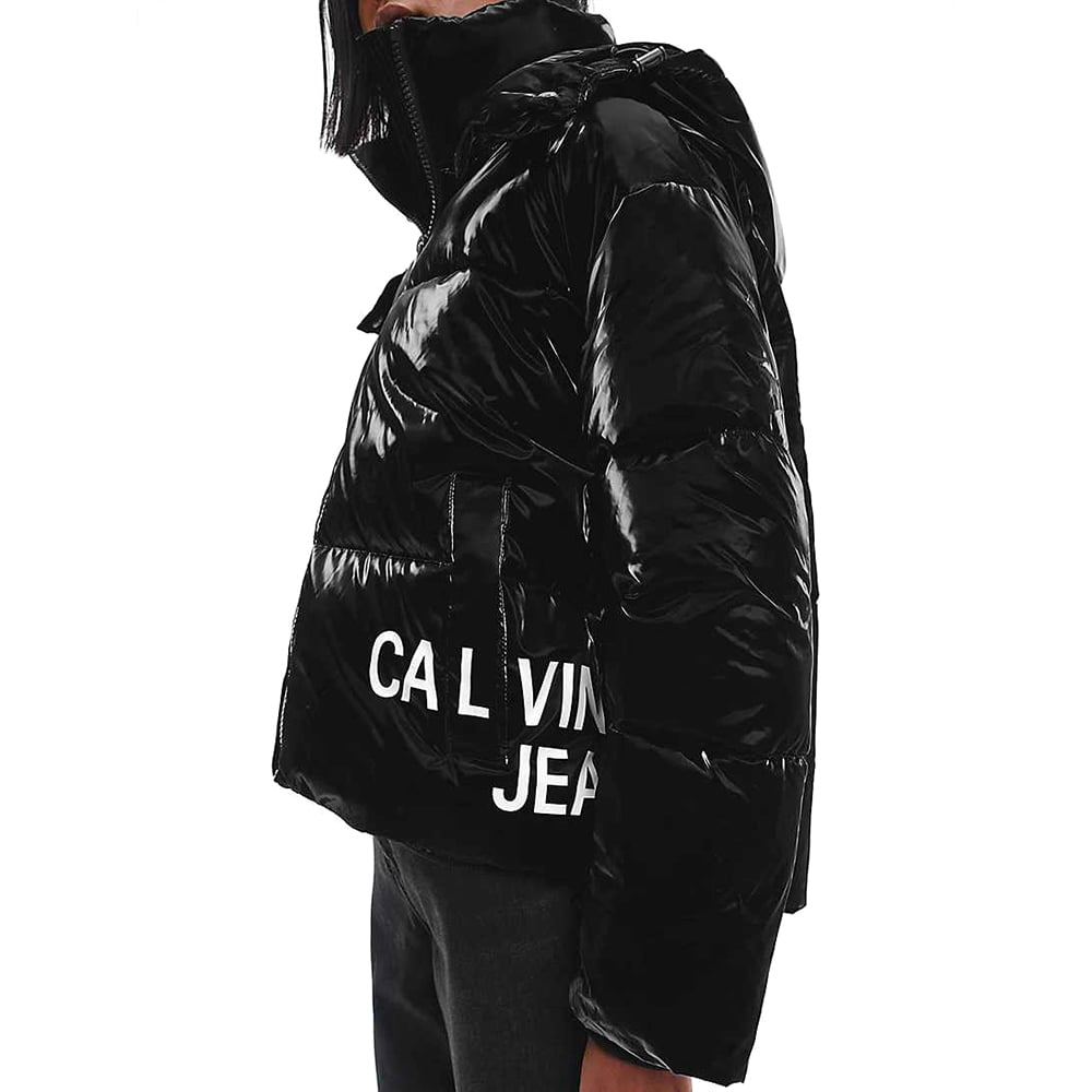 מעיל קלווין קליין Oversized Hooded Puffer נשים