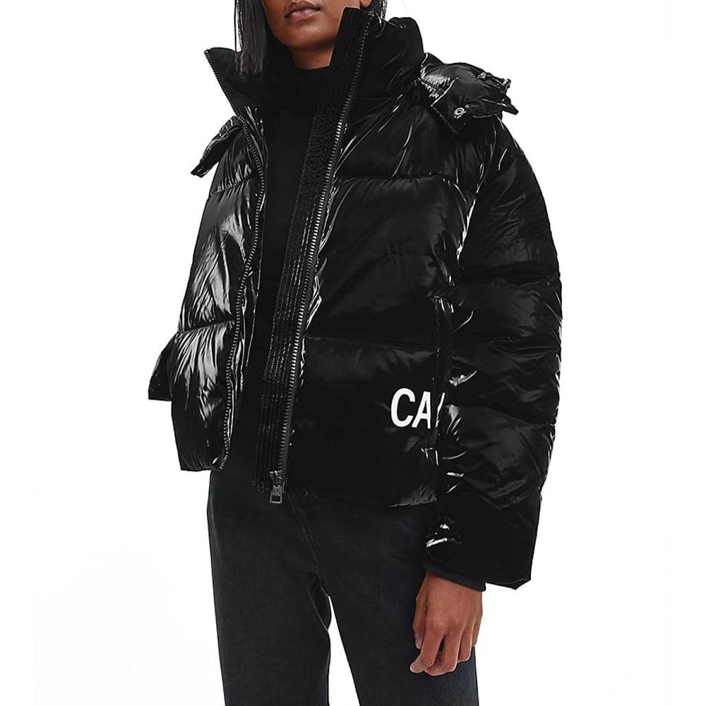 מעיל קלווין קליין Oversized Hooded Puffer נשים
