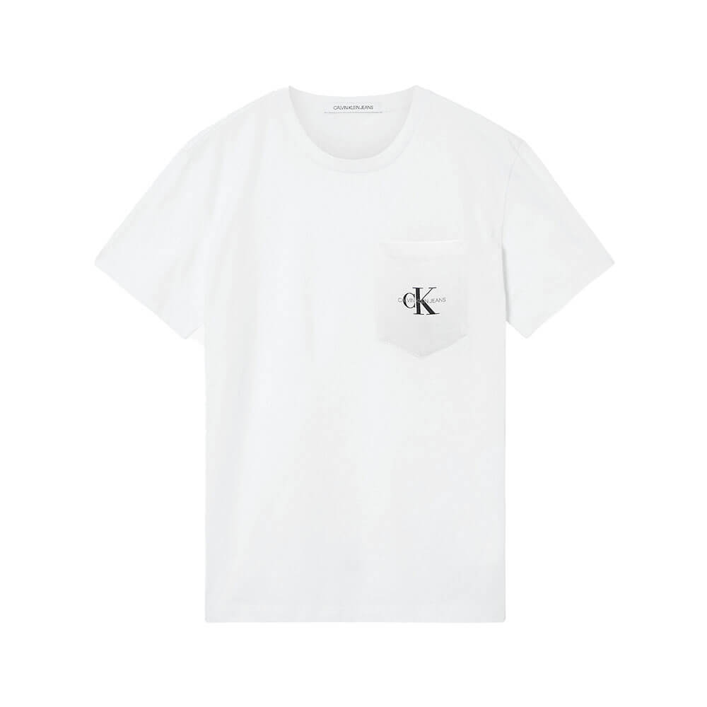 חולצת טישרט קלווין קליין קצרה Monogram Pocket גברים