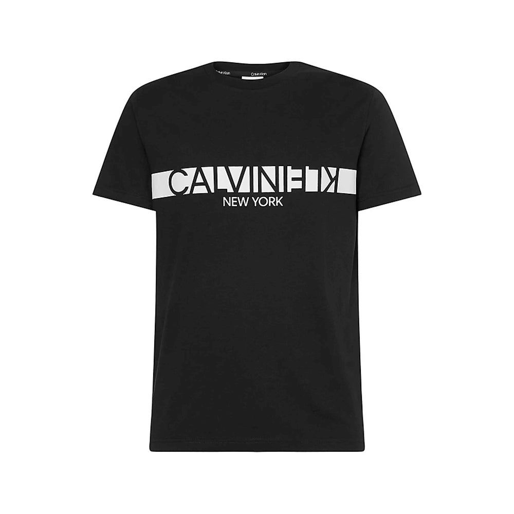 חולצת טישרט קלווין קליין קצרה Reversed Chest Stripe T-Shirt גברים